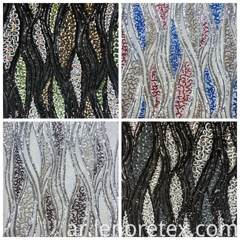 Sequin Mesh Embroidery Fabric